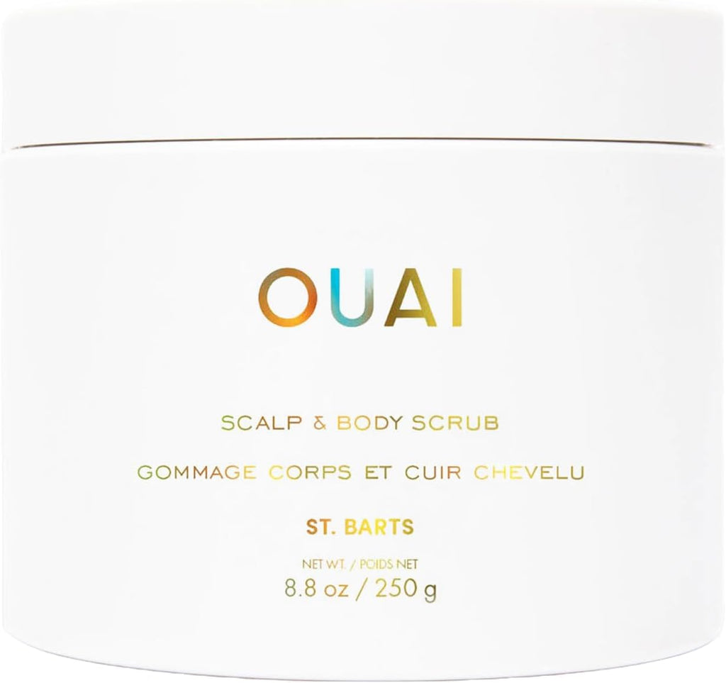 Scalp and Body Exfoliating Scrub - St. Barts Foaming Coconut Oil Sugar Scrub for Gentle Cleansing and Moisturizing, Paraben, Phthalate, and Sulfate Free (8.8 oz)