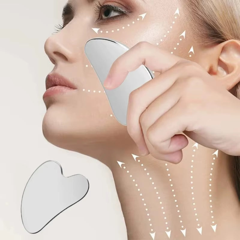 Stainless Steel Gua Sha – Professional Facial & Body Sculpting Massage Tool